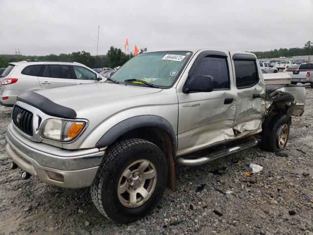 5TEGN92N72Z036610 - 2002 TOYOTA TACOMA DOUBLE CAB PRERUNNER SILVER photo 1