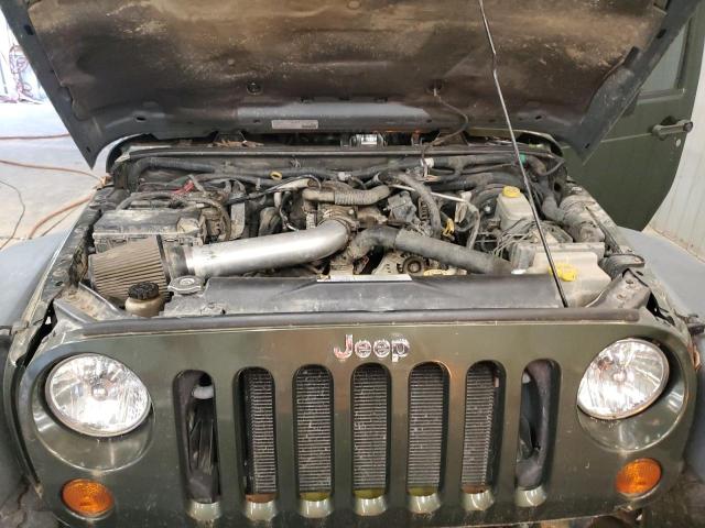 1J4FA24158L517031 - 2008 JEEP WRANGLER X GREEN photo 12