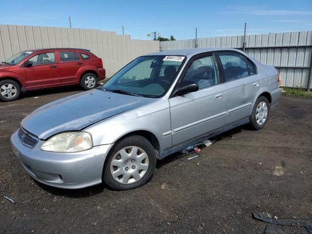 2HGEJ6613XH557112 - 1999 HONDA CIVIC BASE SILVER photo 1