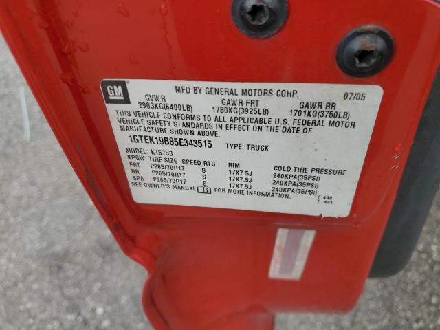 1GCEC19V57Z200914 - 2007 CHEVROLET SILVERADO C1500 CLASSIC RED photo 12