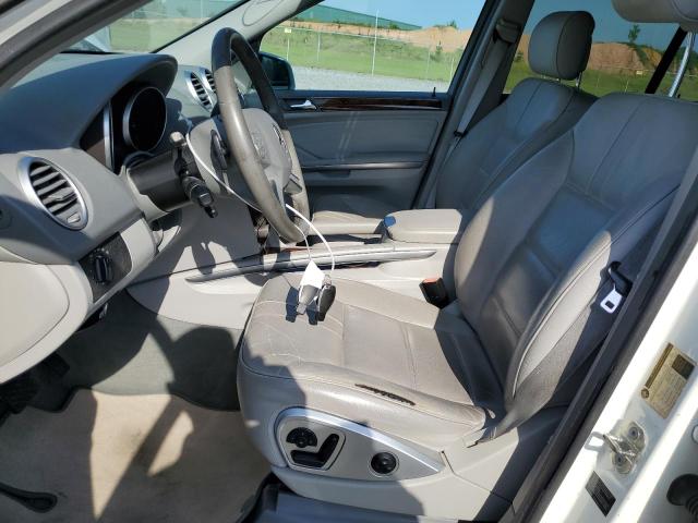 4JGBB8GB8AA572739 - 2010 MERCEDES-BENZ ML 350 4MATIC WHITE photo 7