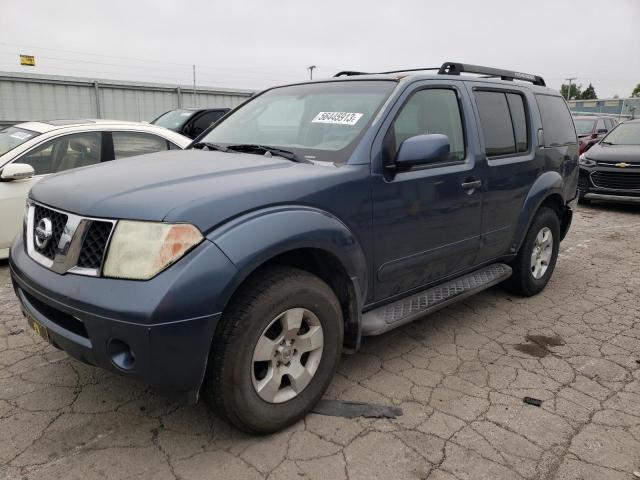 5N1AR18W86C625340 - 2006 NISSAN PATHFINDER LE BLUE photo 1