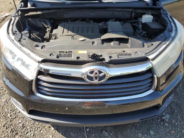 5TDJKRFH2FS207737 - 2015 TOYOTA HIGHLANDER XLE BLACK photo 12