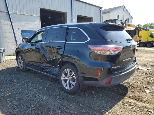 5TDJKRFH2FS207737 - 2015 TOYOTA HIGHLANDER XLE BLACK photo 2