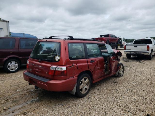 JF1SF65682H736962 - 2002 SUBARU FORESTER S წითელი ფოტო 3