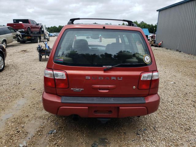JF1SF65682H736962 - 2002 SUBARU FORESTER S წითელი ფოტო 6