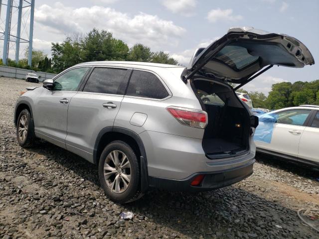 5TDJKRFH7FS166540 - 2015 TOYOTA HIGHLANDER XLE SILVER photo 2