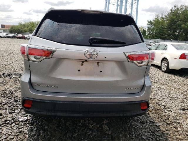 5TDJKRFH7FS166540 - 2015 TOYOTA HIGHLANDER XLE SILVER photo 6