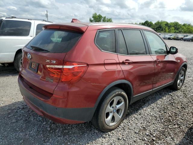 5UXWX5C59BL703817 - 2011 BMW X3 XDRIVE28I BURGUNDY photo 3