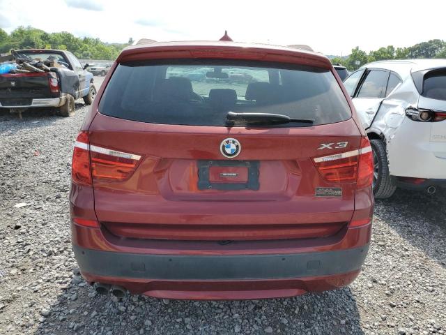 5UXWX5C59BL703817 - 2011 BMW X3 XDRIVE28I BURGUNDY photo 6