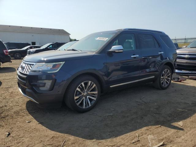 1FM5K8HT8GGD12321 - 2016 FORD EXPLORER PLATINUM BLUE photo 1