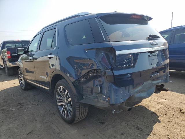 1FM5K8HT8GGD12321 - 2016 FORD EXPLORER PLATINUM BLUE photo 2