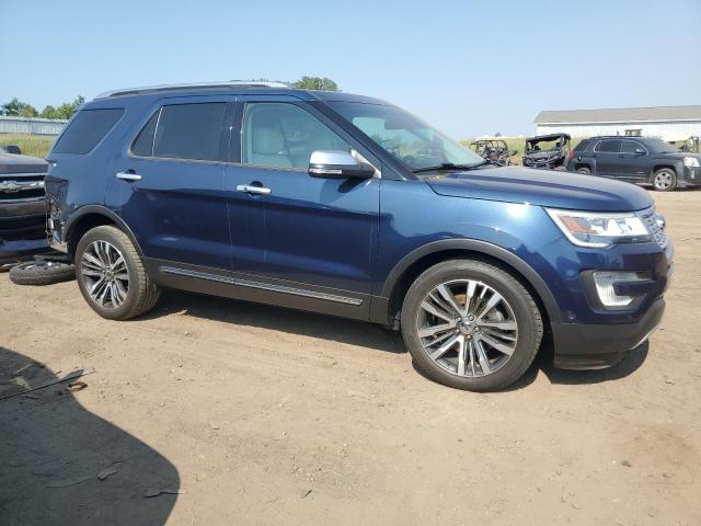 1FM5K8HT8GGD12321 - 2016 FORD EXPLORER PLATINUM BLUE photo 4