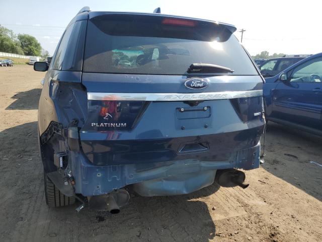 1FM5K8HT8GGD12321 - 2016 FORD EXPLORER PLATINUM BLUE photo 6