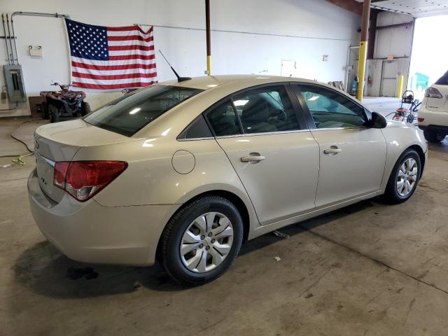 1G1PC5SH3C7293516 - 2012 CHEVROLET CRUZE LS BEIGE photo 3