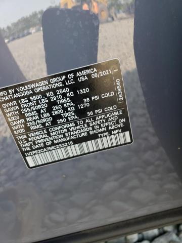 1V2PE2CA7MC233215 - 2021 VOLKSWAGEN ATLAS CROS SE ნაცრისფერი ფოტო 13