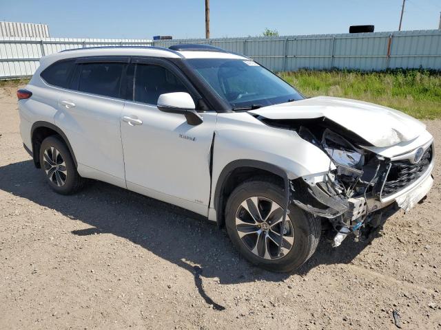 5TDHBRCH2LS508880 - 2020 TOYOTA HIGHLANDER HYBRID XLE WHITE photo 4