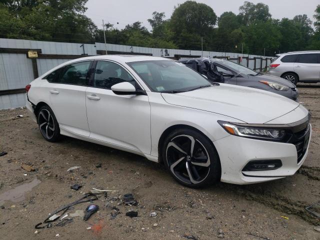 1HGCV2F37KA028128 - 2019 HONDA ACCORD SPORT Biały zdjęcie 4