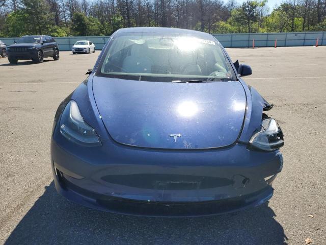 5YJ3E1EA3NF339754 - 2022 TESLA MODEL 3 BLUE photo 5