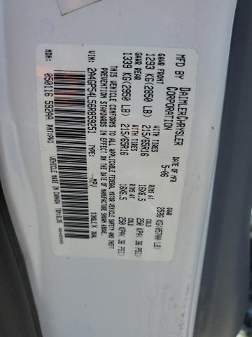 2A4GP54L56R859251 - 2006 CHRYSLER TOWN & COU TOURING WHITE photo 13