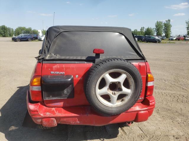 2S3TA52C7X6106298 - 1999 SUZUKI VITARA JA RED photo 6