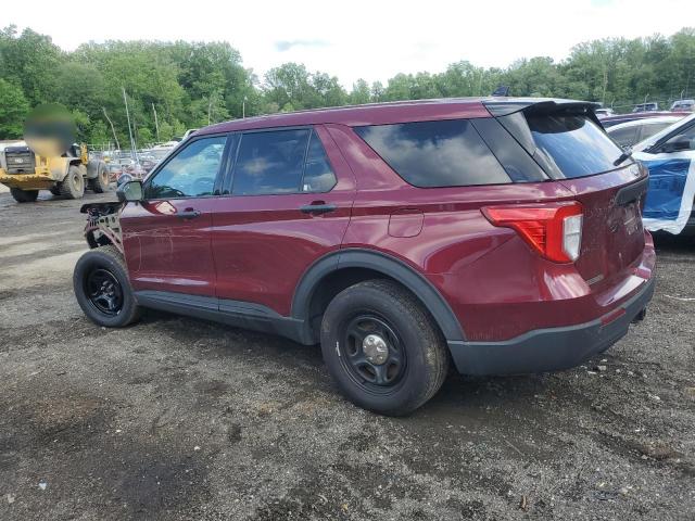 1FM5K8AB4LGC15578 - 2020 FORD EXPLORER POLICE INTERCEPTOR RED photo 2