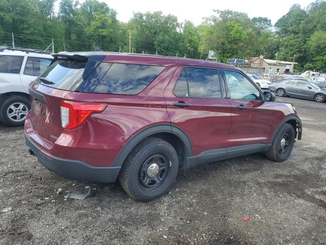 1FM5K8AB4LGC15578 - 2020 FORD EXPLORER POLICE INTERCEPTOR RED photo 3
