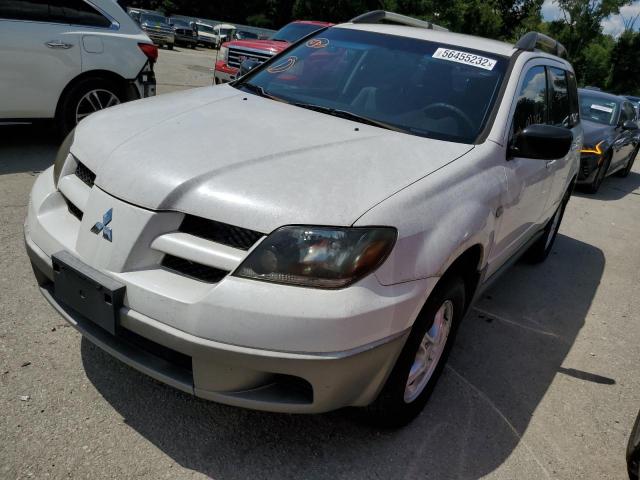 JA4LX31G93U033530 - 2003 MITSUBISHI OUTLANDER LS WHITE photo 2