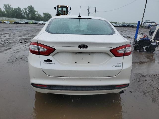 3FA6P0LU2DR234382 - 2013 FORD FUSION SE HYBRID WHITE photo 6