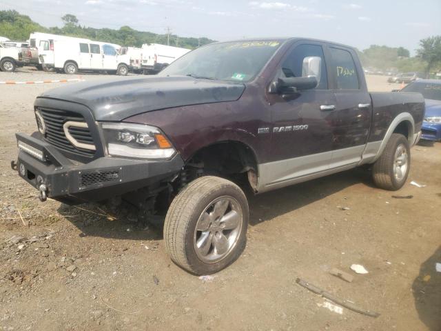 1C6RD7JT9CS177949 - 2012 DODGE RAM 1500 LARAMIE BURGUNDY photo 1