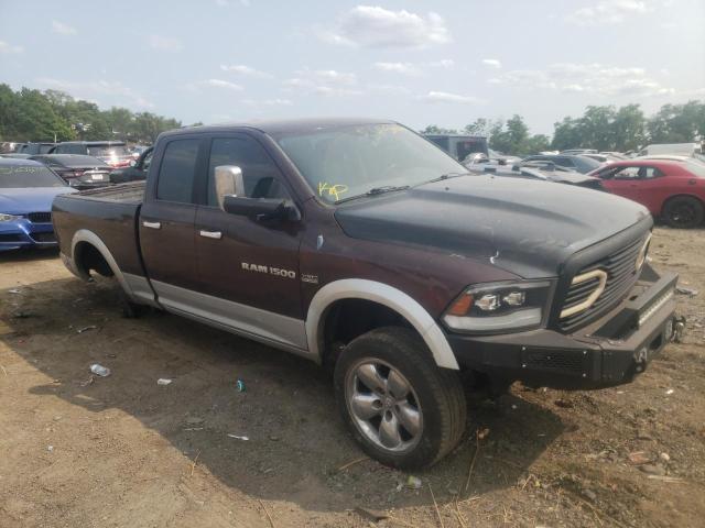 1C6RD7JT9CS177949 - 2012 DODGE RAM 1500 LARAMIE BURGUNDY photo 4