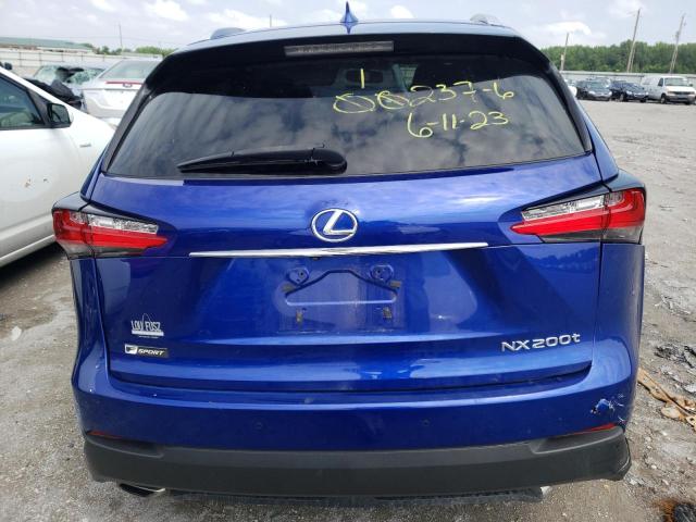 JTJBARBZ3H2110754 - 2017 LEXUS NX 200T BASE BLUE photo 6