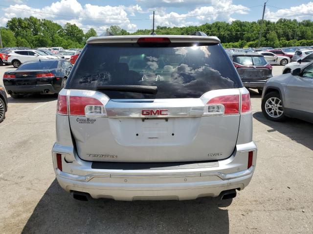 2GKFLVE38G6306340 - 2016 GMC TERRAIN DENALI SILVER photo 6