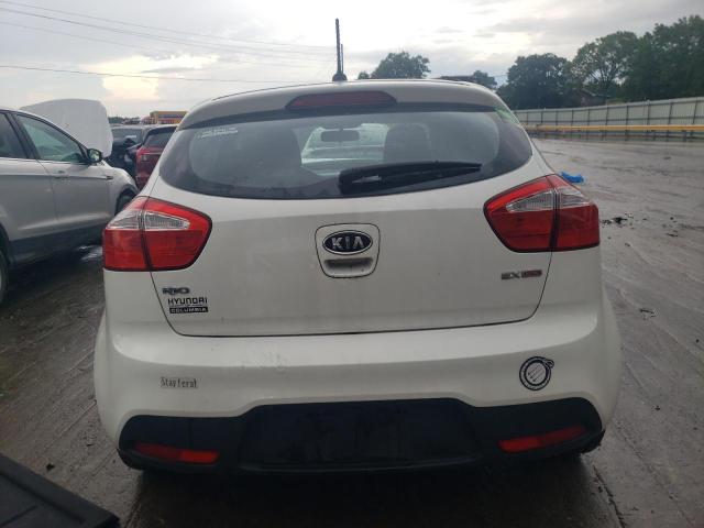 KNADN5A36C6011611 - 2012 KIA RIO EX WHITE photo 6