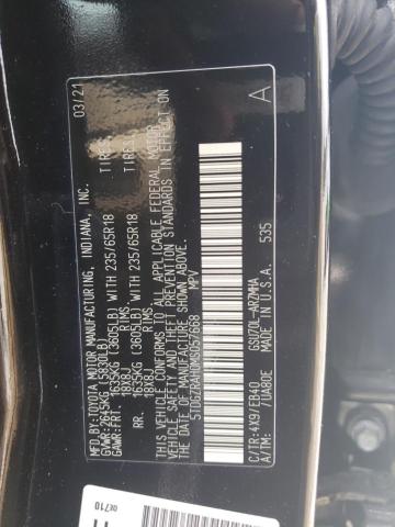 5TDGZRAH0MS057668 - 2021 TOYOTA HIGHLANDER XLE Սև լուսանկար 13