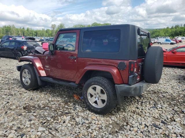 1J4FA541X9L757307 - 2009 JEEP WRANGLER SAHARA RED photo 2