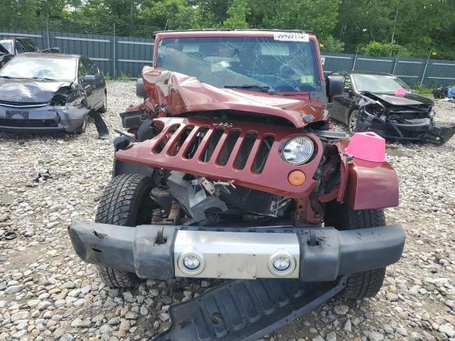 1J4FA541X9L757307 - 2009 JEEP WRANGLER SAHARA RED photo 5