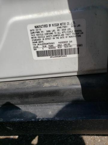 JN1AJ0HR6AM754943 - 2010 INFINITI EX35 BASE Ağ foto 13