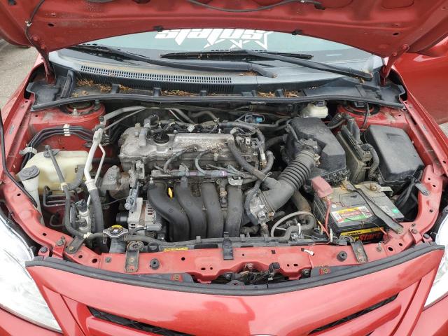 2T1BU4EE2BC711717 - 2011 TOYOTA COROLLA LE BASE MAROON photo 11