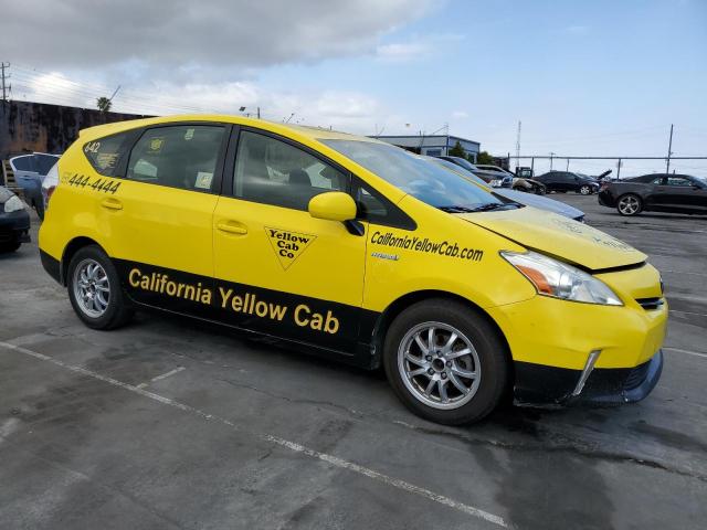 JTDZN3EU7D3269509 - 2013 TOYOTA PRIUS V YELLOW photo 4