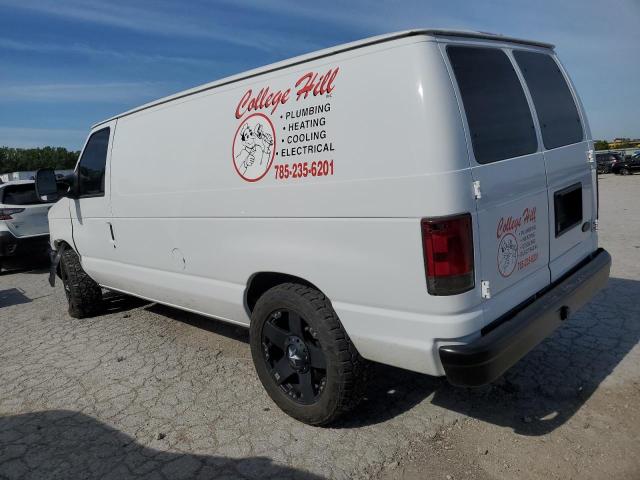 1FTNE1EW8EDA76611 - 2014 FORD ECONOLINE E150 VAN WHITE photo 2