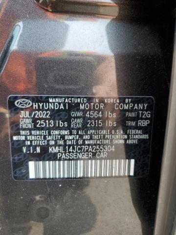 KMHL14JC7PA255304 - 2023 HYUNDAI SONATA N LINE GRAY photo 13