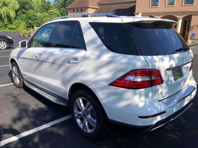 4JGDA5HB2EA310519 - 2014 MERCEDES-BENZ ML 350 4MATIC WHITE photo 2