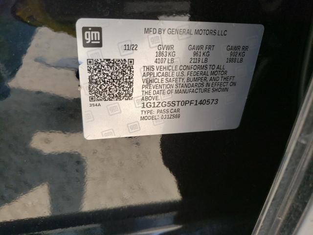 1G1ZG5ST0PF140573 - 2023 CHEVROLET MALIBU RS 黑色 照片 12