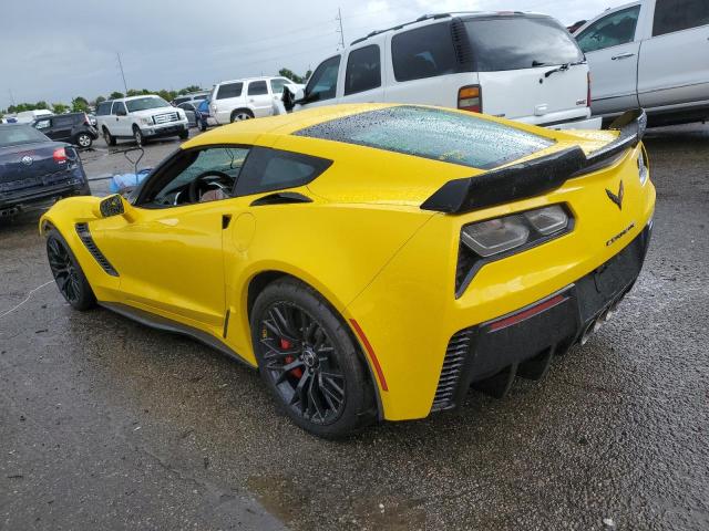 1G1YT2D65F5601803 - 2015 CHEVROLET CORVETTE Z06 3LZ YELLOW photo 2