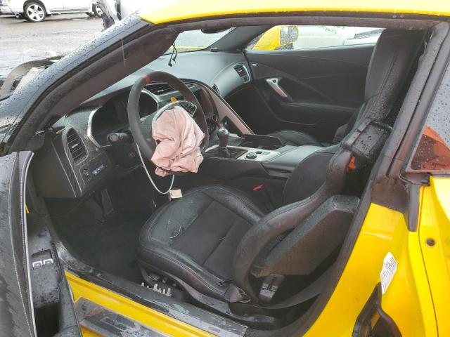 1G1YT2D65F5601803 - 2015 CHEVROLET CORVETTE Z06 3LZ YELLOW photo 7