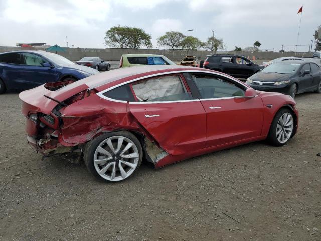 5YJ3E1EA6JF018107 - 2018 TESLA MODEL 3 RED photo 3