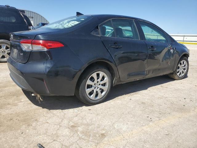 5YFEPMAE6MP230589 - 2021 TOYOTA COROLLA LE BLACK photo 3