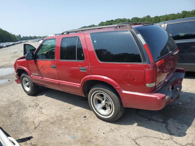 1GNCS13W02K145017 - 2002 CHEVROLET BLAZER RED photo 2