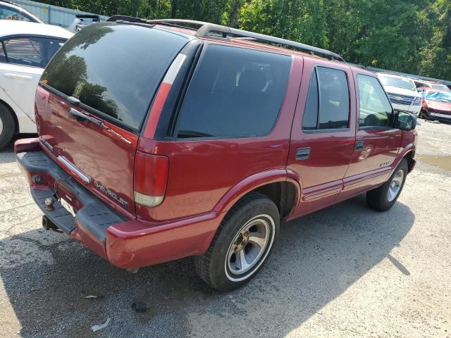 1GNCS13W02K145017 - 2002 CHEVROLET BLAZER RED photo 3